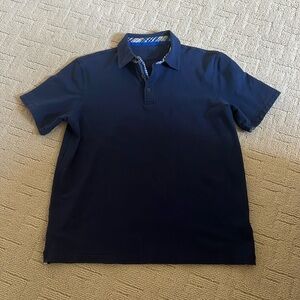 Men’s Bugatchi Navy Blue Polo Shirt